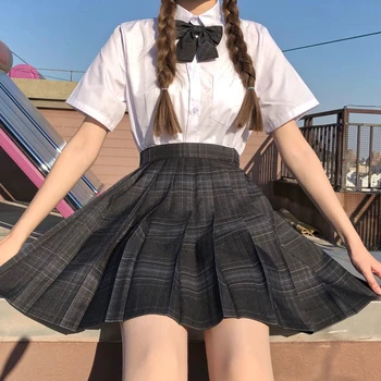 Harajuku y2k Kawaii Sieviešu Gothic Kroku Pleds Svārki Vasaras Modes JK Cosplay Sieviešu Augsto Vidukli Sexy Deju Mini Īsi Svārki