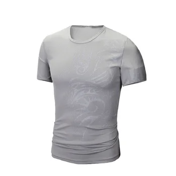 KB ir 2021. Modes Zīmola Jaunā Vīriešu Modes Sporta stila Vasarā Jaunas izdrukas tetovējums apaļu kakla Vīriešu īsām piedurknēm T-krekls