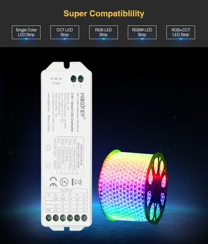 Miboxer 2.4 G Bezvadu LS2 5 IN 1 Smart Led Kontrolieris Par Vienu krāsu KMT RGB RGBW RGBWW RGB+PKT Kontrolieris LED Strip Gaismas