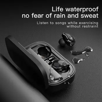 SE-10 Bezvadu Bluetooth Austiņas Touch Kontroli Sporta Ūdensizturīgs augstas precizitātes Bass Stereo uzlādes kaste, Austiņas Ar Mikrofonu earbuds
