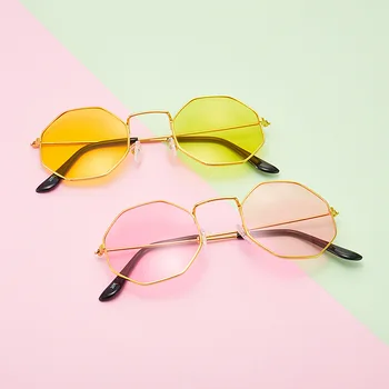 Taisnstūra Rāmis Metāla Kvadrātveida Saulesbrilles Sieviešu Klasika Vintage Izmēģinājuma Saules Brilles Zīmola Dizaina Slīpums Disku Saulesbrilles Oculos
