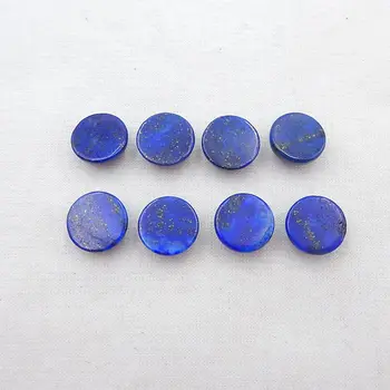 Uz pārdošanu!!Augstums kvalitātes 8 GAB Lapis Lazuli akmeņu kārtu dārgakmeņiem cabochons par diy Rotaslietas auskari kulons 12x5mm