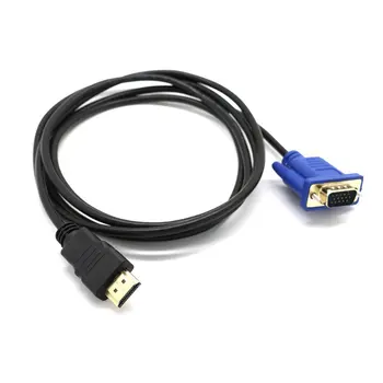 1/1.8/3/5M HDMI saderīgu HDMI Kabeli-savietojams Ar VGA Ar HD Audio Adaptera Kabelis HDMI-saderīgam AR VGA Kabeli dropshipping