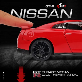 1:24 Nissan Skyline Ares VTN R34, R35 Sakausējuma Superauto Modelis Lējumiem Metāla Rotaļlietu Sporta Auto Modeļa Simulācijas Vākšana Bērniem Rotaļlietas Dāvanas