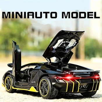 1:32 Lamborghini Centenario LP770 Sporta Sakausējuma Auto Modelis Lējumiem & Rotaļu Transportlīdzekļiem, Metāla Automašīnas Modeļa Simulācijas Skaņas, Gaismas Bērni, Dāvanu