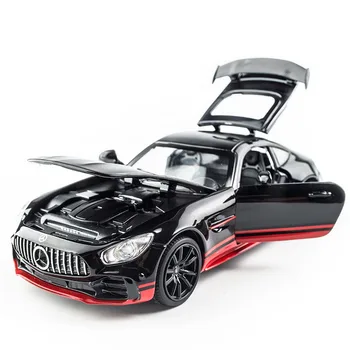 1:32 Mercedes-Benz AMG GT Sporta Auto Sakausējuma Modeļa Automašīnas Lējumiem Bērniem Dāvanas Kolektora Bērniem Zēns Rotaļlietas Automašīnas