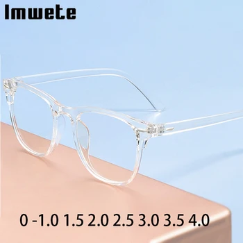 -1.5 2.0 2.5 3.0 Imwete Gatavo Tuvredzība Brilles Sievietēm Retro Pārredzamu Tuvredzīgs Recepte Briļļu Vīriešiem Datoru Brilles