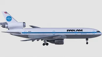 1:500 Douglas DC-10-30 N84NA Pan Am aviokompānijas lējumiem plaknes modeli sakausējuma gaisa kuģa plaknes kolekcionējamus displeja modelis kolekcija