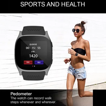 1.54 collu skārienjutīgais Ekrāns, Bluetooth Smart Watch Atbalsta SIM Karte, 2.0 MP Kamera Miega Monitors Atbildēt uz Zvanu Pedometrs rokas Pulkstenis TF
