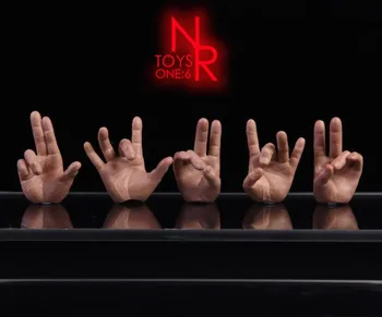 1/6 NRTOYS NR14 Vīriešu Zelta Pirksts Rokās Modelis Rotaļlieta Fit 12