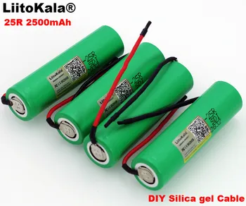 1-8PCS Liitokala 18650 25R 2500mAh litija akumulators 20A nepārtrauktu izlādes strāvas elektronisko akumulators +DIY līnijas