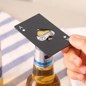 1 GAB. Melnā Poker Kartes Lāpstas Personalizētu Alus Pudele Nazis Nerūsējošā Tērauda Kredītkartes Personalizētu Pudele Nazis Bārs Rīki