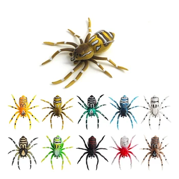 1 Gab. Spider Mīkstās Ēsmas 4,7 cm 6g Silikona Ēsmas Mākslīgā Softbait Lures Weedless Zvejas Vilinājums, ar Reālistisku Dizains