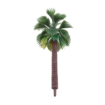 1 Iepakojums Tropu Meža Plastmasas Palmu Koku, Diorāma Ainavu Modelis Mākslīgo Palmu Koku Lapas Mājas Apdare
