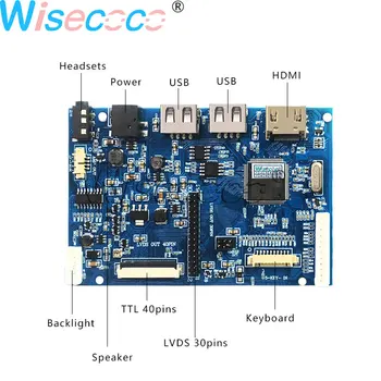 10.1 collu N101ICG-L21 40pins 6 bitu LVDS TTL HDMI USB WIFI LCD Displejs ar multi-funkciju kontrolieri vadītāju valdi DIY projekts
