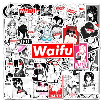 10/30/50GAB Anime Sexy Waifu Meitene Grafiti Uzlīmes, Rotaļlietas Čemodāns Klēpjdatoru Skeitborda Mobilo Telefonu Auto Skeitborda Uzlīmes, Vairumtirdzniecība