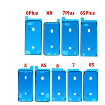 10 gab./daudz Līmi, Uzlīmes IPhone 11 Pro X XS MAX XR 6S 6 7 8 8P LCD Touch Ekrāna Rāmi Bezel Zīmogs Līmlentes Līme Līmlente