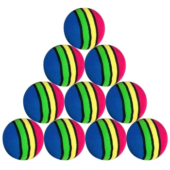 10 Gab. Pet Suns, EVA Rainbow Bumbiņas Mešana Funny Interaktīvu Spēlēt Košļājamā Grabēt Nulles Rotaļlietas