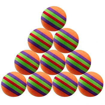 10 Gab. Pet Suns, EVA Rainbow Bumbiņas Mešana Funny Interaktīvu Spēlēt Košļājamā Grabēt Nulles Rotaļlietas