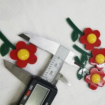 10 gabali 50mm Korejas diy flatbase lapu ziedi mazi Kulons Piekariņi Sievieti Meitenēm auskari, Rotaslietas Secinājumi piederumi 2021