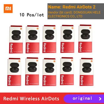 10 gabali/daudz Oriģinālu mi Airdots 2 Xiaomi Redmi TWS Austiņas Taisnība Bezvadu Bluetooth 5.0 mi Taisnība Bezvadu Earbuds 6pcs