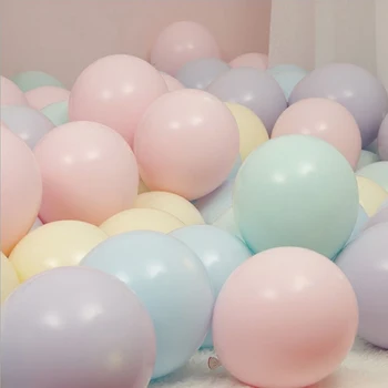 100 GAB Puse Pastelis Balonu Macaron Krāsu Latekss Latekss gadījumā apdare dzimšanas dienu apdare