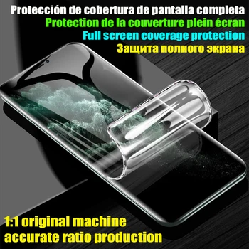 100D Hidrogelu Filmu iPhone 12 11 Pro Max X XS XR SE 2020. gadam Ekrāna Aizsargs 8 7 6S 6 Plus Aizsardzības Mīksto Filmas Ne Stikla