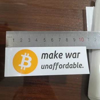 100gab 10.5x3.5cm bitcoin karot nevar atļauties pašlīmējošās uzlīmes FS32