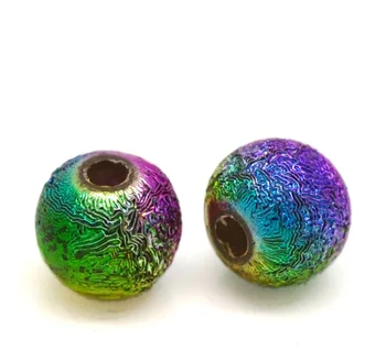 100gab Distances Pērles Akrila Stardust Multicolor Rotaslietas DIY Secinājumi Piekariņi 6mm