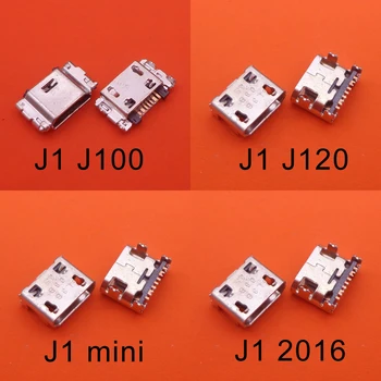 100gab Mikro Mini USB Ligzda Ligzda Savienotājs Uzlādes Ports Samsung I739 I9128v I759 I9128 J1 Mini J3 J300 J4 J400 J5 J500