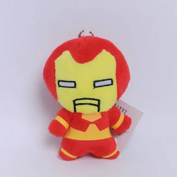 10cm Brīnums Avengers Mīkstu Pildījumu Captain America, Iron Man Zirnekļcilvēka Plīša Rotaļlietas Filmu Lelles Ziemassvētku Dāvanas Bērniem Zēni
