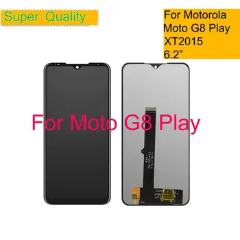 10Pcs/daudz Par moto g8 spēlēt LCD Displejs, Touch Screen Digiziter Montāža Nomaiņa Motorola G8 Spēlēt displejs