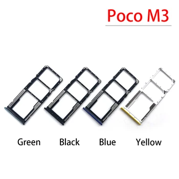 10Pcs/ Daudz, SIM Kartes ligzda Slots Turētājs Xiaomi Poco M3 Rezerves Daļas