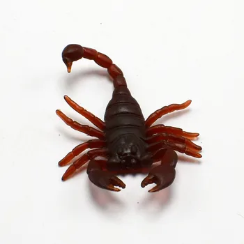10Pcs/daudz Spilgti Plastmasas imitācijas scorpion modelis Palaidnība rotaļlietas Joking biedējošu Gags Praktisko Jokiem Rotaļlietas
