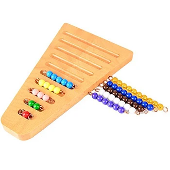 10Pcs Montessori Īstas Pērles Kāpņu Acessories Matemātikas Manipulatives Bērnudārza krāsainas Krelles Dāvanu, piemēram, Zīdaiņu Agrīnās Mācīšanās