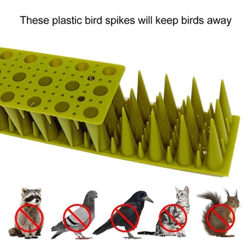 10pcs Plastmasas Repeller Putnu Un Baložu Tapas Preventīvo Anti Putnu Nerūsējošā Tērauda Smaile Sloksnes Putnu Scarer Repeller Baložu