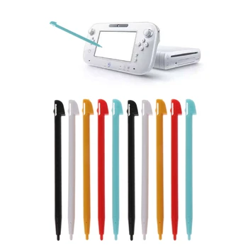 10Pcs Stilīgu Krāsu Touch Pen Irbuli Nintendo Wii U WIIU Konsoli GamePad