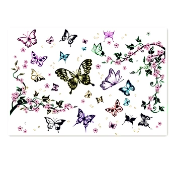 11x16CM Butterfly Ziedu Caurspīdīga Silikona Plombu Skaidrs, Zīmogi Rullīšu Markas DIY Albums Albumu Karti, JAUNO GADU, Lieldienas