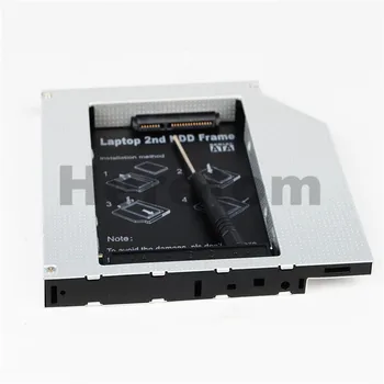 12.7 mm IDE Uz SATA Caddy Būra Lietā Klēpjdators ODD DVD-ROM Optibay Adapteris 2 2.5 HDD, SSD Cietais Disks Optiskā Diska Bay