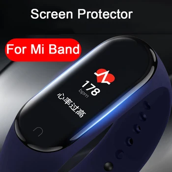 12 Gab Full Screen Protector For Xiaomi Mi Grupa 6 2 3 4 5 Aizsardzības Nano Filmu Skatīties Miband Band4 Band5 Band6 Nav Rūdīta Stikla