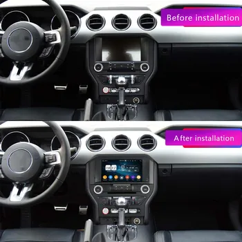 128G Ford Mustang+ Auto Android Auto Radio Stereo Multimediju Atskaņotājs, magnetofons GPS Navigācijas Carplay 2 Din Galvu Vienības