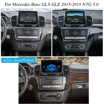128GB 2 dinAndroid Auto stereo, DVD Mercedes Benz GLS GLE ML, GL W292 X166 Auto Multimediju Atskaņotājs, radio Head Unit GPS Navigācijas
