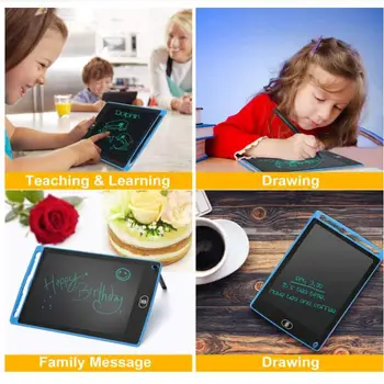 12Inch Elektronisko rasējamais Dēlis LCD Rakstiski Tabletes Digitālās Grafikas Zīmēšanas Tabletes 8.5