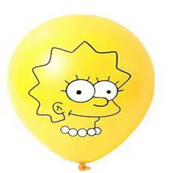 12inch Karikatūra Simpsoned Lateksa Baloni Smieklīgi Smago Celšanas Balonu Happy Birthday Puse Rotājumi, Zēns, Meitene Bērnu Rotaļlietu Globos