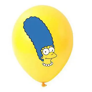 12inch Karikatūra Simpsoned Lateksa Baloni Smieklīgi Smago Celšanas Balonu Happy Birthday Puse Rotājumi, Zēns, Meitene Bērnu Rotaļlietu Globos