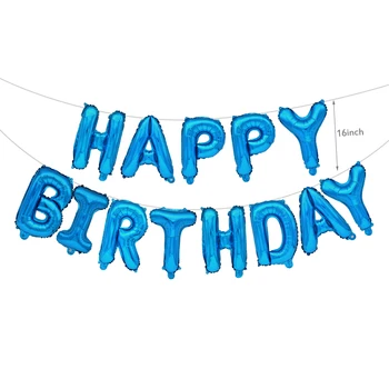 13pcs laimes Dzimšanas dienā, Balonus, Rose Gold Vēstuli, Folija gaisa Balons, Pieaugušo, Bērnu Dzimšanas dienas svinības Apdares Gaisa Globos Kāzu Anniversaire