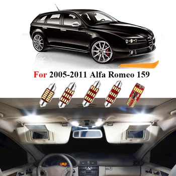 14Pcs Par Alfa Romeo 159 2005. - 2008. Gads 2009 2010 2011 Canbus LED Interjera Lasīšanas Gaismas Komplekts Fit Durvis, Bagāžnieka Cimdiem Lampas