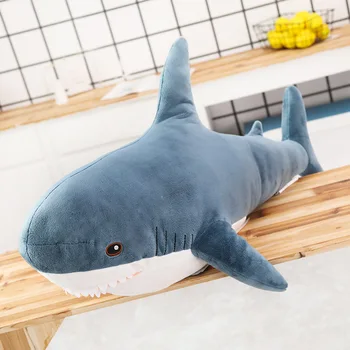 15-140CM Lielās, maigās Simulācijas Gudrs Haizivs Plīša Rotaļlietas Kawaii Pildījumu krievijas Spilvena, lai Bērniem, Bērniem Zēni Meitenes Dzimšanas dienas Dāvanas