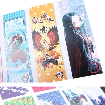 15*5CM Anime Demon Slayer Multiplikācijas filmu Grāmatu Grāmata, grāmatiņa grāmatzīmi Modelis Kolekcija Kartes, Dāvanas