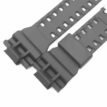 16 mm Gumijas Skatīties Joslas Siksna piemērots Casio G Shock Nomaiņa Black Waterproof Watchbands Piederumi